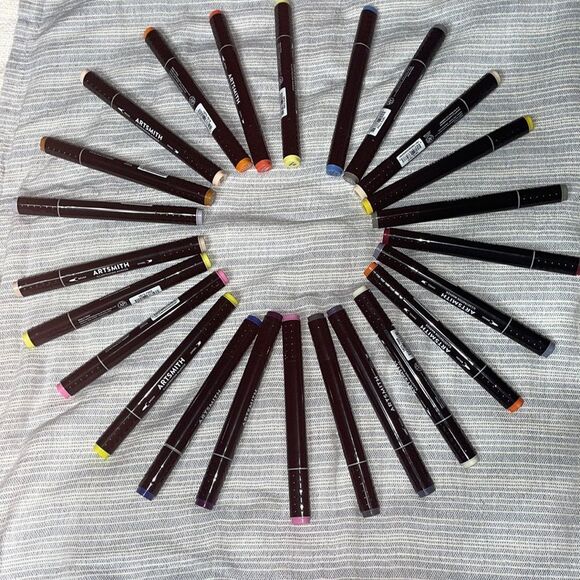 ARTSMITH Illustration Markers (24 Markers!) Dual Tip Artist Drawing Professional - Picture 5 of 8